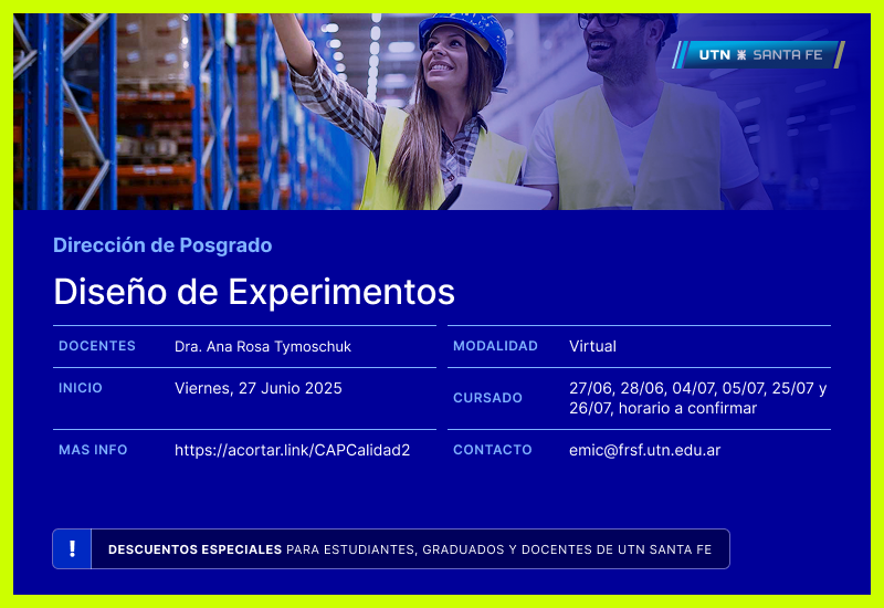 Diseño de Experimentos